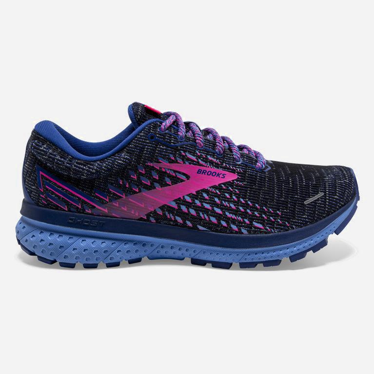 Tenis Brooks Ghost 13 - Zapatillas Para Correr En Asfalto Mujer - Gris / Azules / Rosas (YTFO-48735)